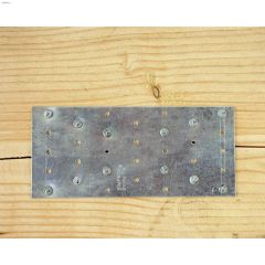 7\" x 3\" Galvanized Steel Tie Plate