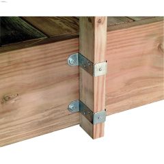 Z-Max\u00ae 4\" x 2\" G90 Zinc Steel Deck Post Tie