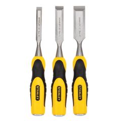 9\" 3 Piece Bi-Material Short Blade Wood Chisel Set
