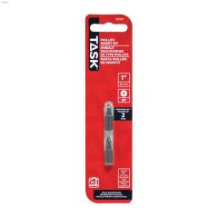 1" #1 Phillips S2 Steel Screwdriver Bit-2/Pack