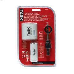 Bi-Metal 3 Piece Deep Cut Door Lock Installation Kit