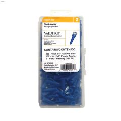 #10-12 x 1\" Phillips SMS Conical Plastic Anchor