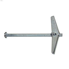 3\/16\" x 4\" Round Head Spring Wing Toggle Bolt Anchor-2\/Pack