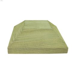 1-1\/2\" x 4-1\/2\" Pine Pressure Treated Bevelled Post Cap