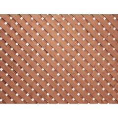 4' x 8' Pressure Treated Wood Brown Privacy Plus Lattice