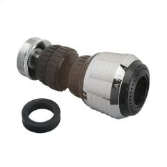 M-Line Black 360 deg 1.5 gpm Double Swivel Aerator