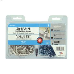 Zip-It Jr. #6 Nylon Wallboard Anchor-25/Pack