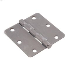 4" x 4" Penture à mortaise complète en chrome satiné