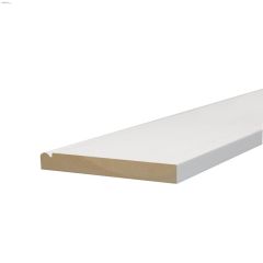 5-1/4" x 5/8" x 8' Primed MDF Baseboard Moulding
