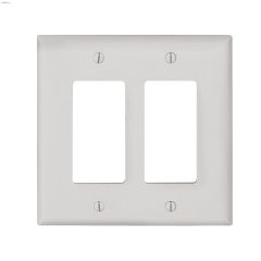 White Polycarbonate (2) Decorator Wallplate