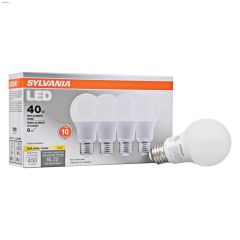 Frosted 6 Watt Medium A19 LED Bulb-4/Pack