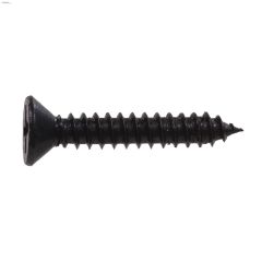 12\" x 1-1\/4\" Black Wood Screw