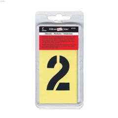 2\" Black On Yellow 410 Gauge Oilboard Combo Stencil Set