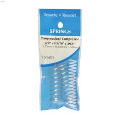 3\/4\" x 2-3\/16\" Zinc Plated Utility Compression Spring-1\/Pack