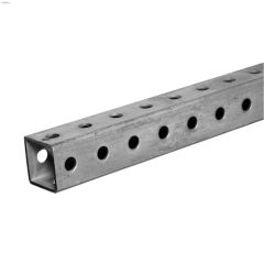 1\" x 3' Low Carbon Steel Zinc Galvanized Perforated Tube