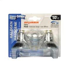 50 Watt GU10 PAR16 Reflector Halogen Bulb-3\/Pack