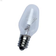 Clear 7 Watt Candelabra C7 Incandescent Bulb-2\/Pack