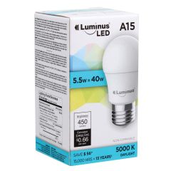 5.5 Watt E26 A15 LED Bulb