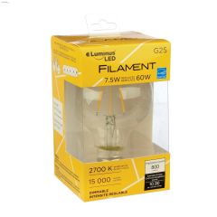 Clear 7.5 Watt E26 Medium G25 LED Bulb