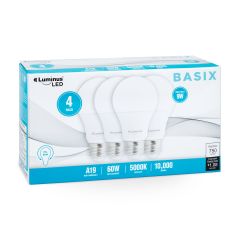 9 Watt A19 LED Bulb-4/Pack