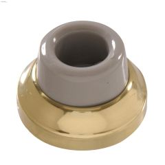 2\" Solid Brass\/Bright Brass Door Stop