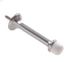 3\" Satin Chrome Standard Rigid Door Stop-2\/Pack