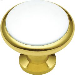 1-3\/8\" White Tranquility Door Knob