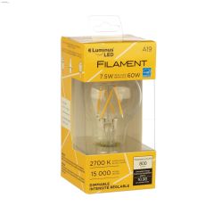Clear 7.5 Watt E26 Medium A19 LED Bulb