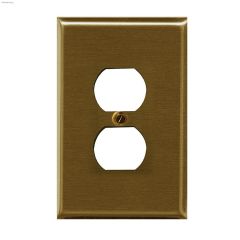 Antique Brass Metal Duplex Wallplate