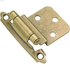 3/8" Penture autofermeture acier entré/sortie laiton antique
