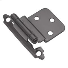 3/8" Penture autofermeture en acier entrante/sortante noire
