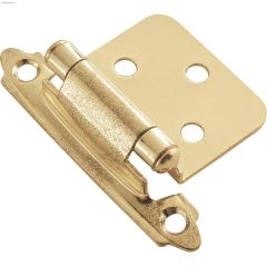 Penture affleurante autofermeture en acier laiton poli