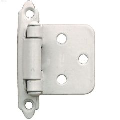 Penture affleurante à fermeture automatique en acier blanc