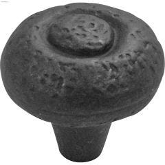 1-1/2" Black Iron Refined Rustic Door Knob