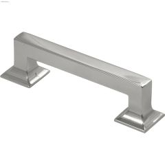 3.78" Bright Nickel Studio Door Pull
