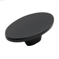 1-5/8" Black Matte Luna Door Knob