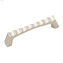 3" Flat Nickel Tidal Door Pull