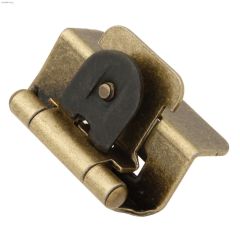 Charnière démontable 2x autofermeture acier laiton antique