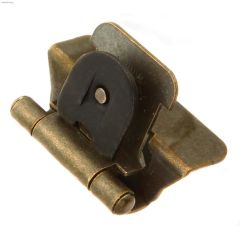 Charnière démontable 2x autofermeture, acier laiton antique