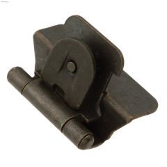 Charnière démontable 2x autofermeture en acier fer noir