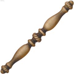 3" Antique Brass Cavalier Door Pull