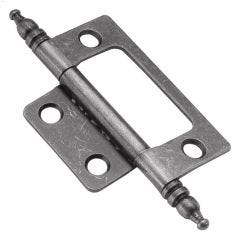 2" x 1-7/16" Silver Medallion Steel Cabinet Hinge