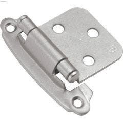 2-1/8" x 1/2" W Satin Nickel Steel Flush Hinge