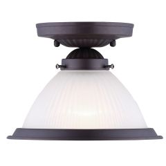 Halophane 1 Light A 60 Watt Oil Rubbed Bronze Ceiling Light