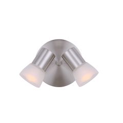 Hudson 2 Light A15 Or R16 60 Watt Brushed Nickel Track Light