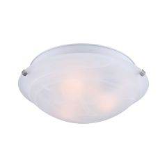 16" Flushmount Brushed Pewter Clip Light