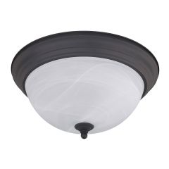 3 Light A 60 Watt Oil Rubbed Bronze Flushmount Light