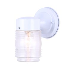 (1) Lamp A 60 Watt White Outdoor Light