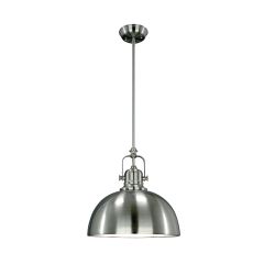 Polo 1 Light A 100 Watt Brushed Nickel Pendant Light