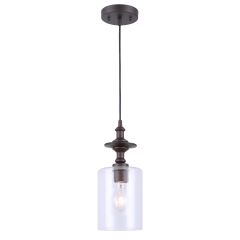 York 6" Oil Rubbed Bronze Pendant